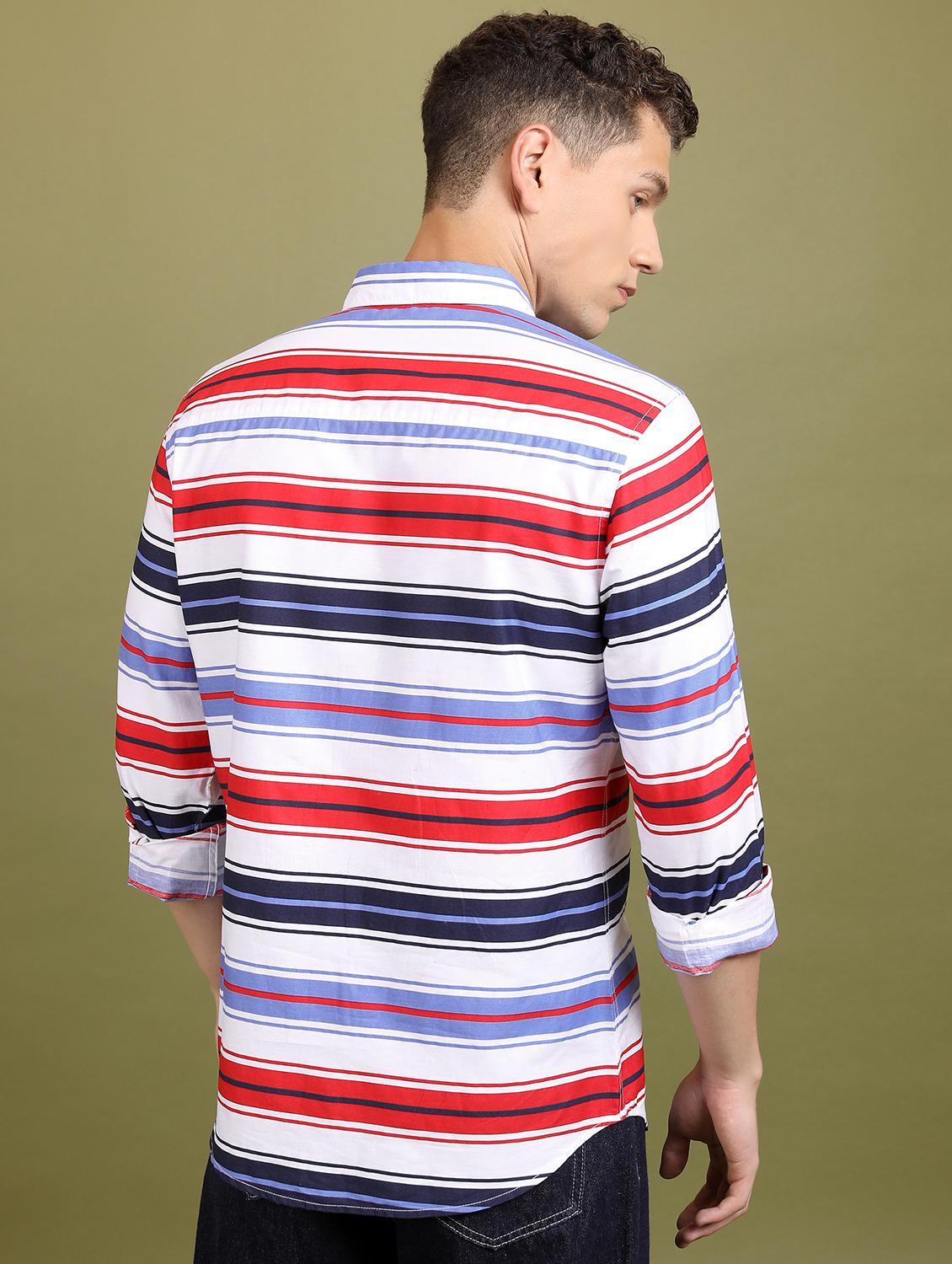 men striped casual shirt - 21488638 -  Standard Image - 1
