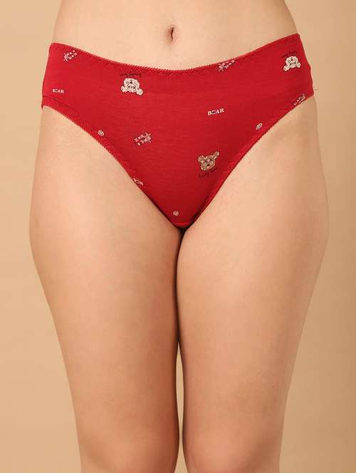women printed mid rise panty - 21489174 -  Standard Image - 0