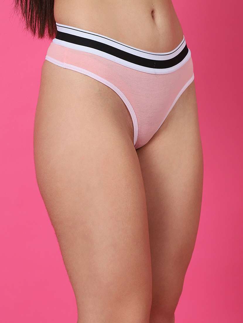 women solid mid rise panty - 21489190 -  Standard Image - 1