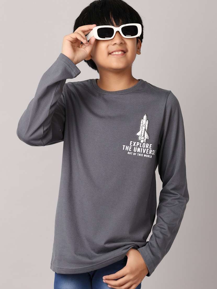 boys round neck graphic t-shirt - 21489436 -  Standard Image - 1