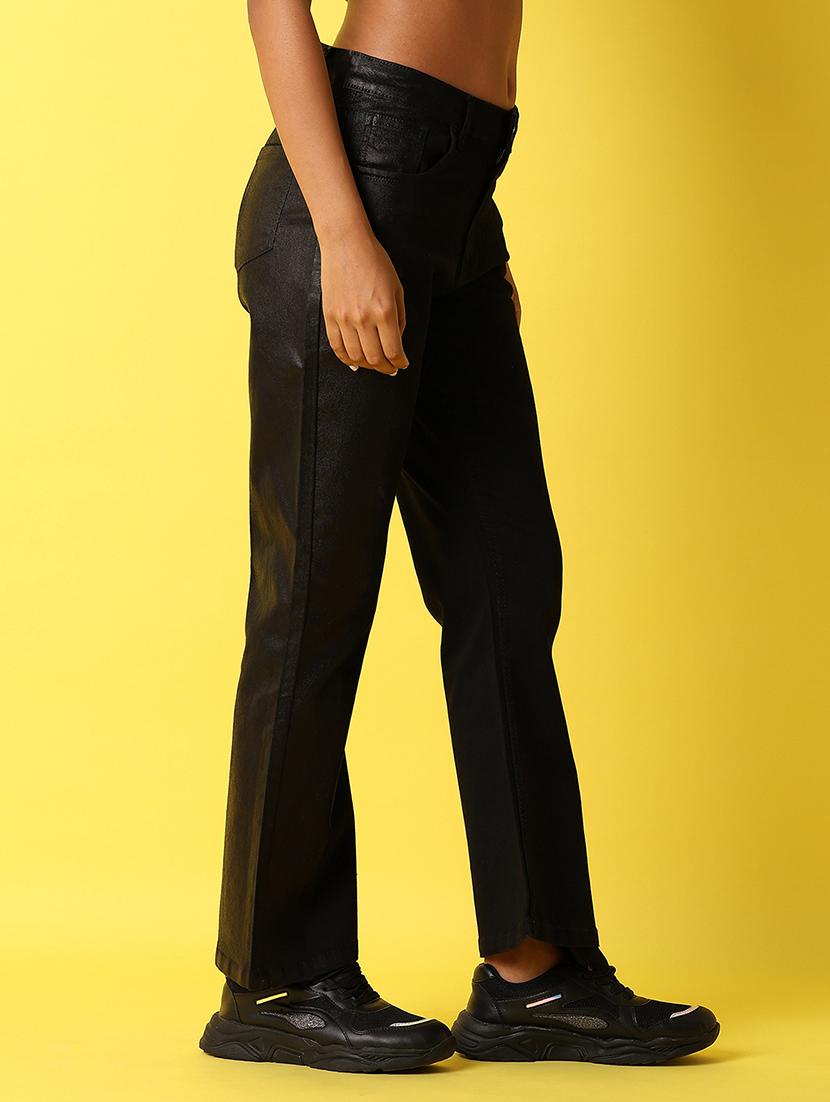 women solid mid rise bootcut jean - 21489440 - Standard Image - 1
