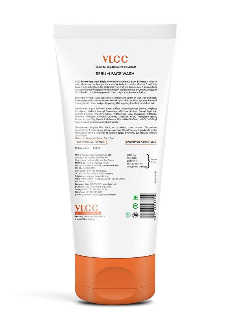 diamond facial kit with diamond bhasma & bright glow serum facewash with vitamin c serum & charcoal  - 21489623 -  Standard Image - 1