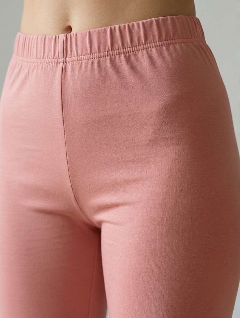 women solid mid rise ankle length leggings - 21489868 -  Standard Image - 4