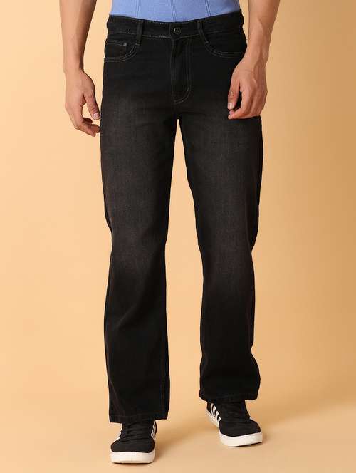 men black plain jeans - 21490084 - Standard Image - 0