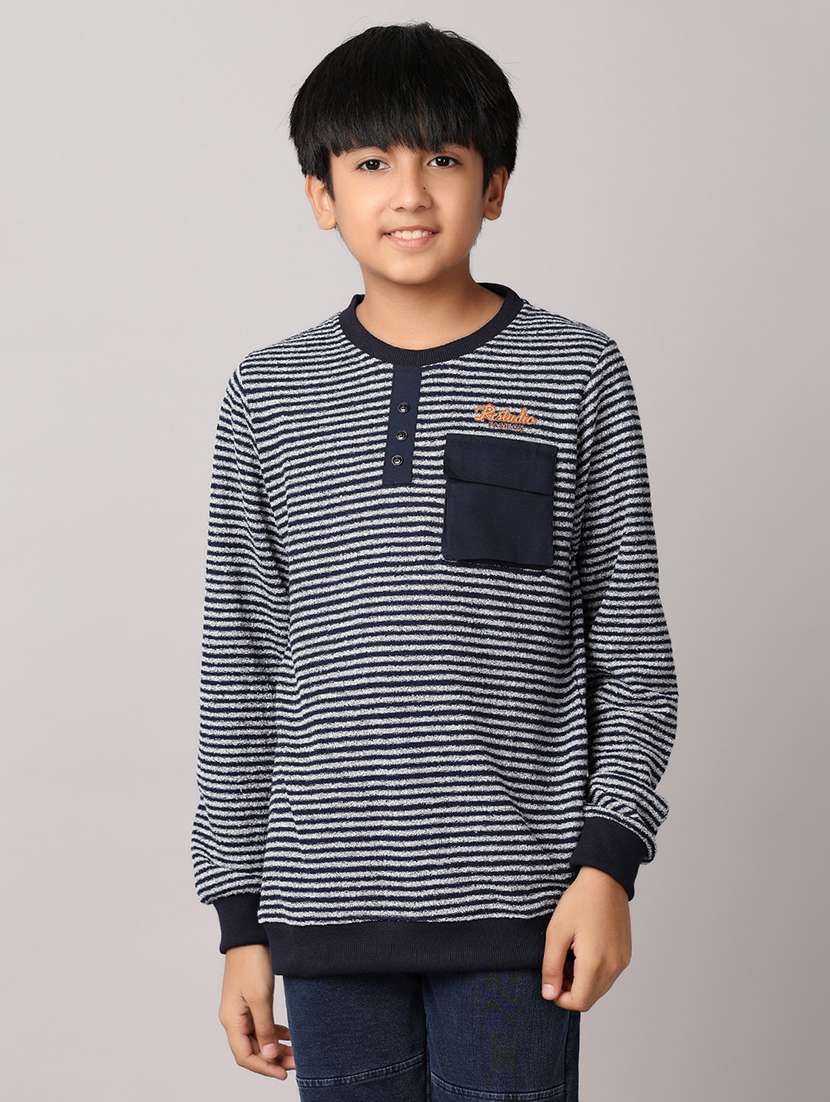 boys long sleeves striped t-shirt