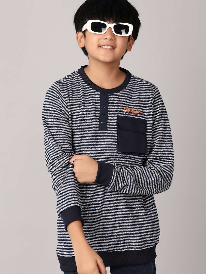 boys long sleeves striped t-shirt - 21490151 -  Standard Image - 1