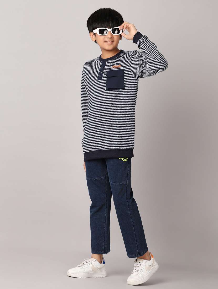 boys long sleeves striped t-shirt - 21490151 - Standard Image - 4