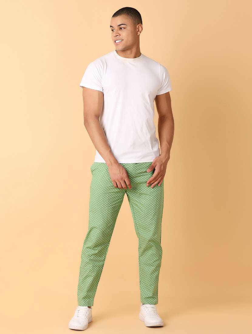 men green printed pyjama - 21490249 - Standard Image - 4