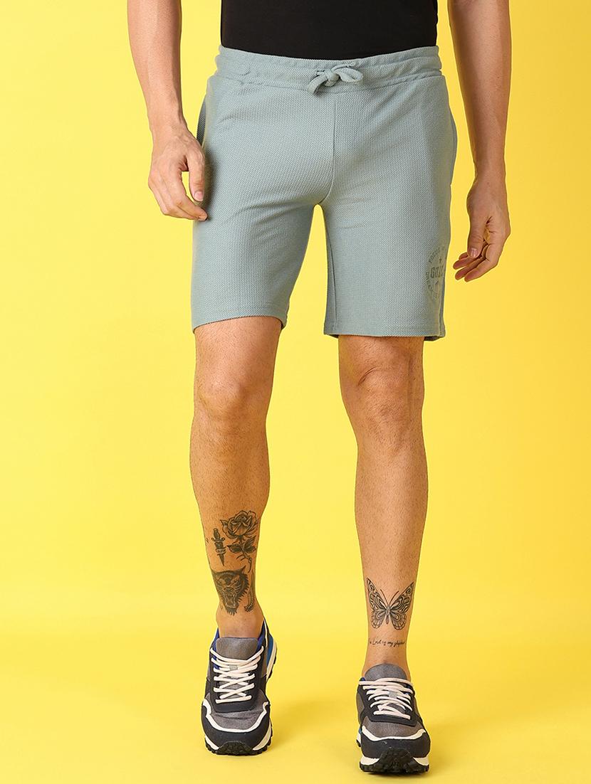 men sea green solid shorts - 21490299 - Zoom Image - 0