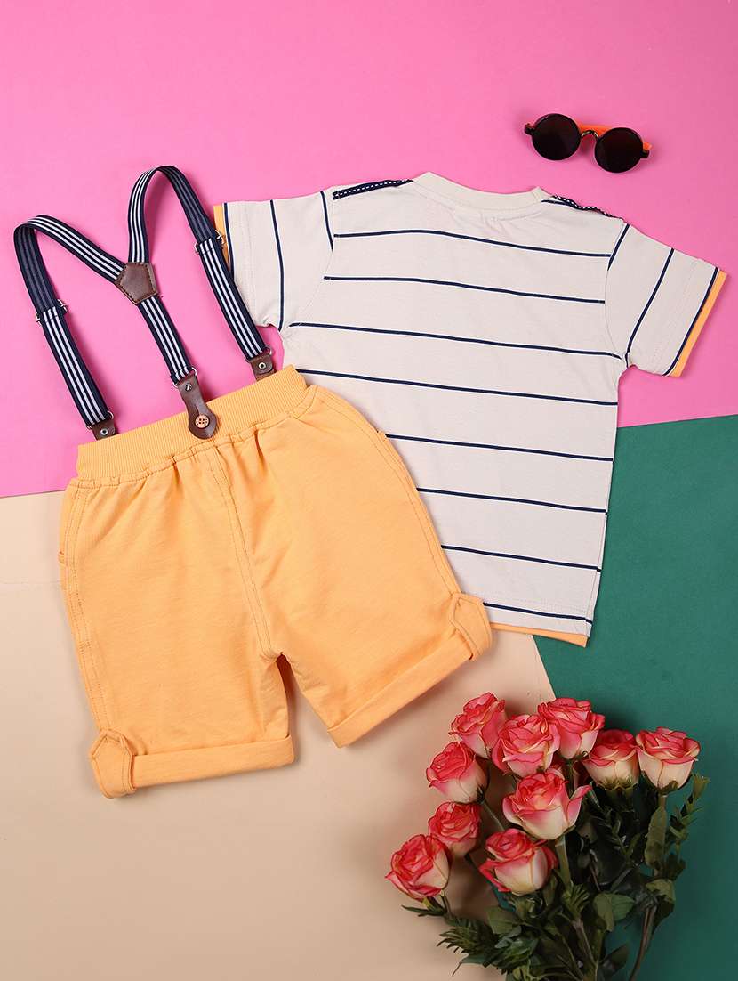 boys printed short sleeves t-shirt & shorts set - 21490585 -  Standard Image - 1