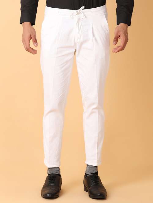 men solid pleated formal trouser - 21490597 -  Standard Image - 0