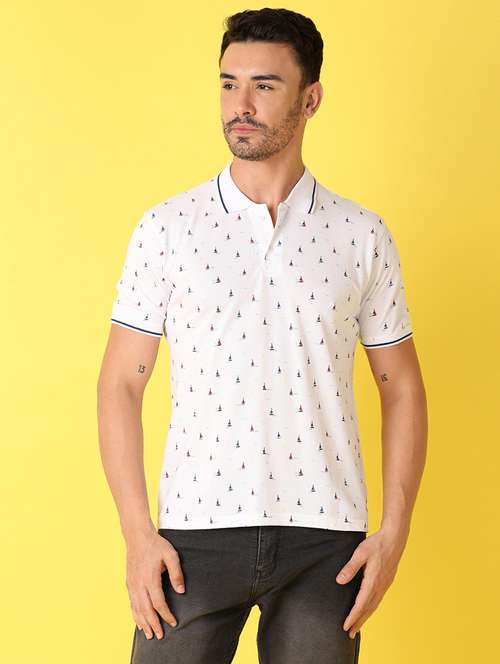 men short sleeve printed polo t-shirt - 21490854 -  Standard Image - 0
