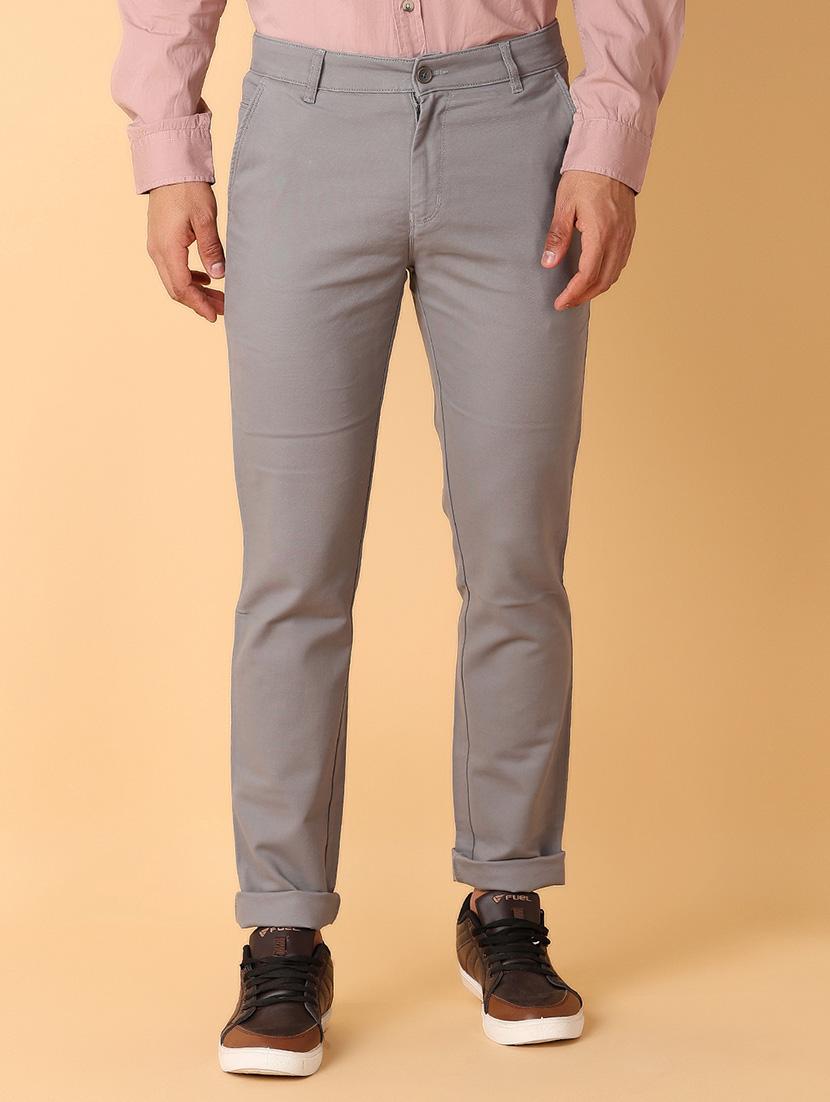 men solids chinos casual trouser - 21490866 -  Zoom Image - 0
