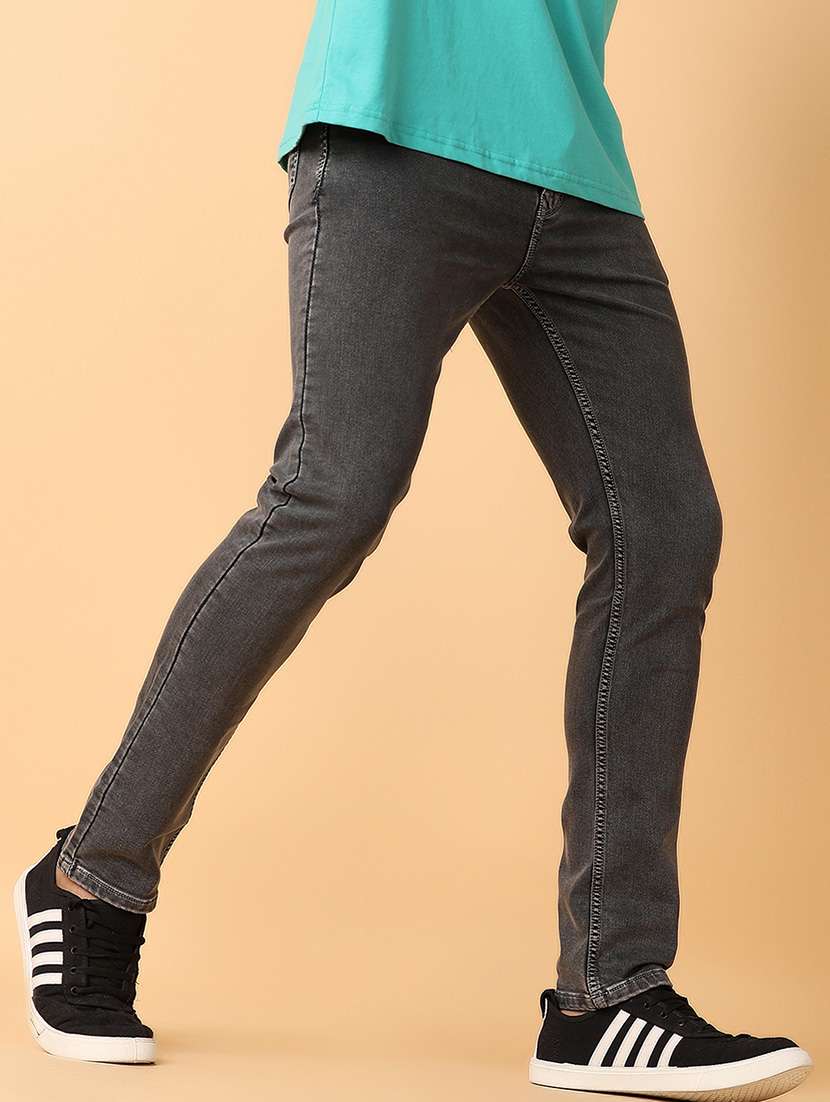 men mid rise plain jeans - 21490870 -  Standard Image - 1