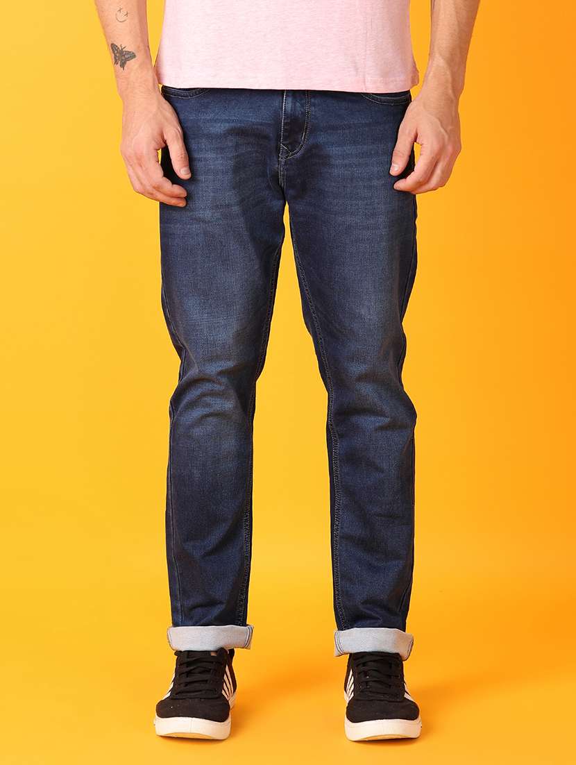 men blue cotton jeans - 21491080 -  Standard Image - 1