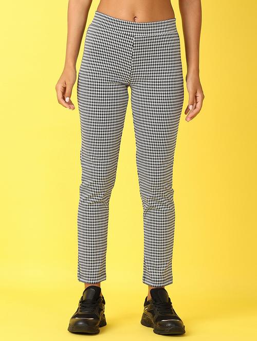women black houndstooth jegging - 21491095 - Standard Image - 0