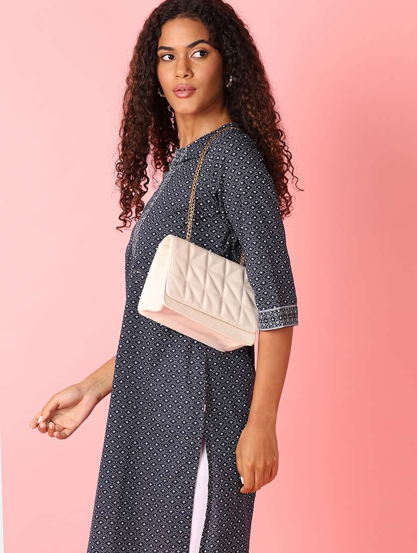 women navy blue printed straight kurta - 21491150 -  Standard Image - 4