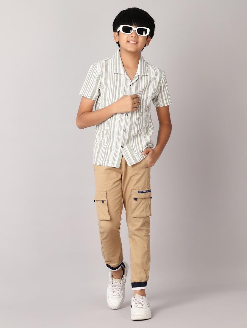 boys white cotton shirt - 21491221 - Standard Image - 4