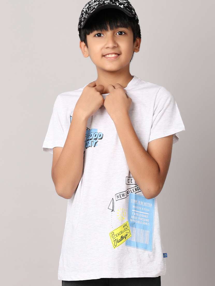 boys round neck graphic t-shirt - 21491224 -  Standard Image - 1