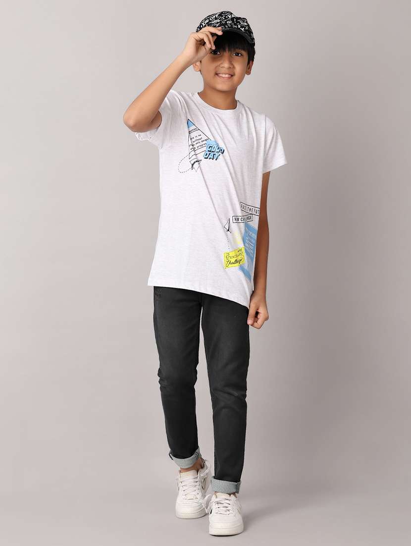 boys round neck graphic t-shirt - 21491224 -  Standard Image - 4