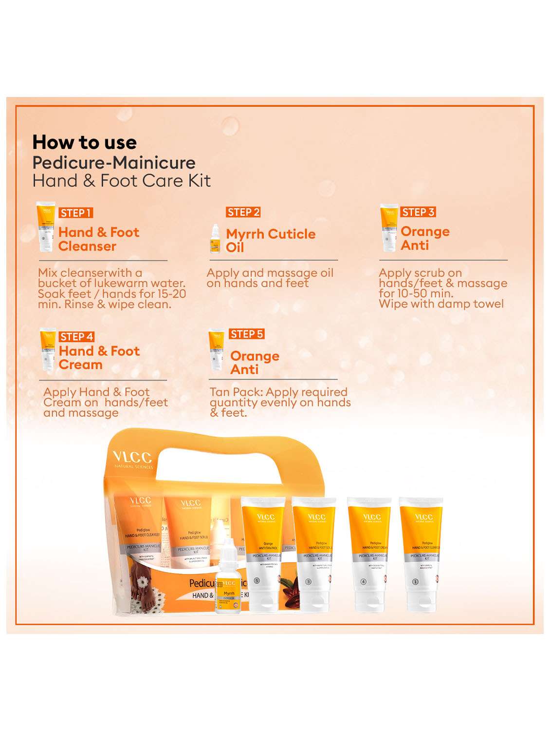 bridal glow facial & pedicure manicure kit - 21491225 - Standard Image - 4