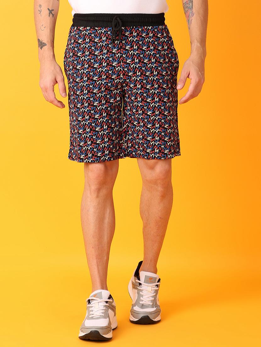 men mid-rise printed short