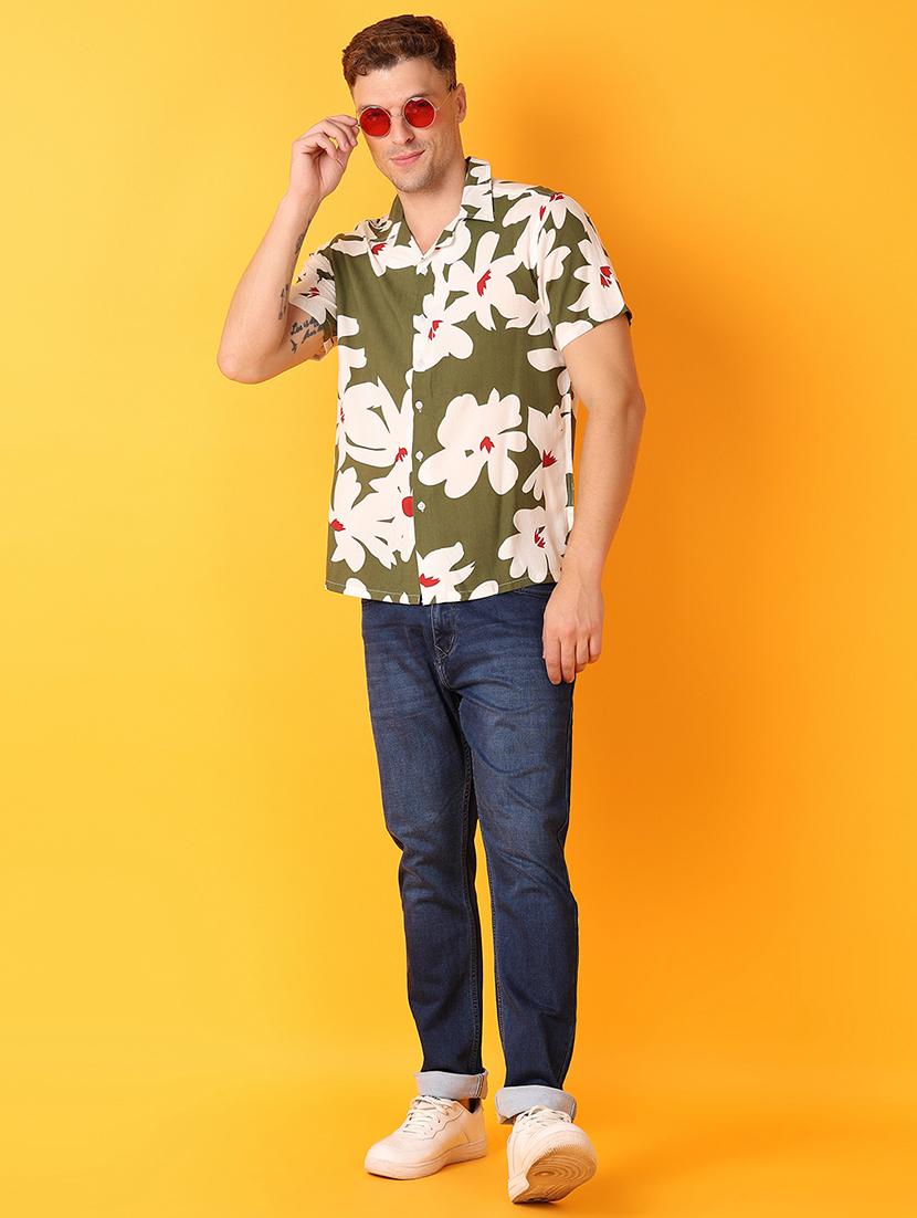 men collared printed casual shirt - 21491606 - Standard Image - 4