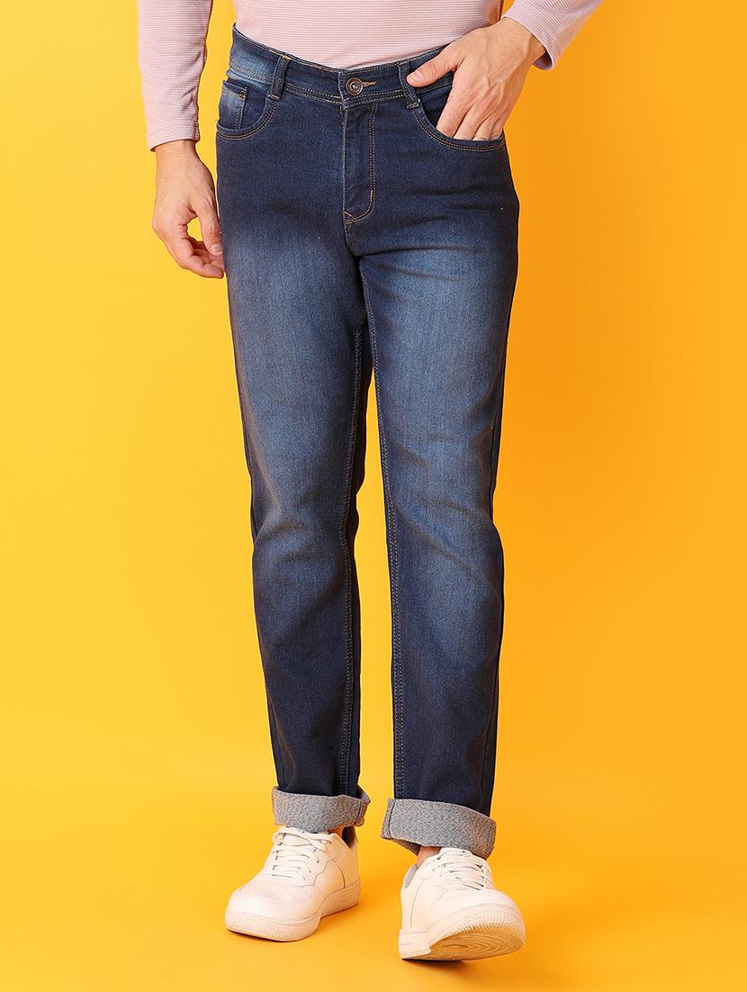men blue plain jean - 21491796 - Standard Image - 1