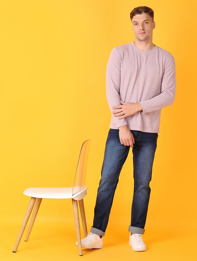 men blue plain jean - 21491796 - Standard Image - 4
