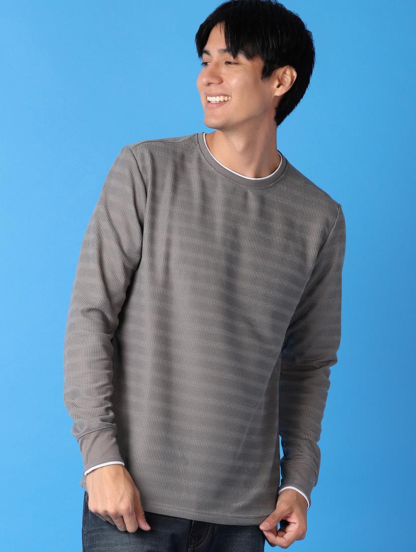 men round neck stripes t-shirt - 21491805 - Standard Image - 1