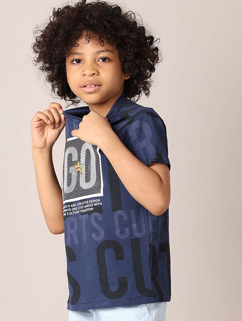 boys round neck printed t-shirt - 21491811 -  Standard Image - 1