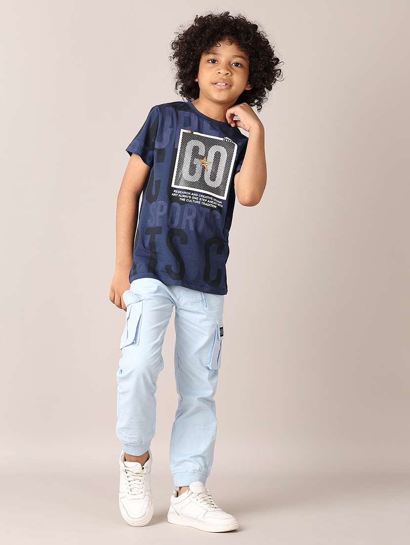 boys round neck printed t-shirt - 21491811 -  Standard Image - 4