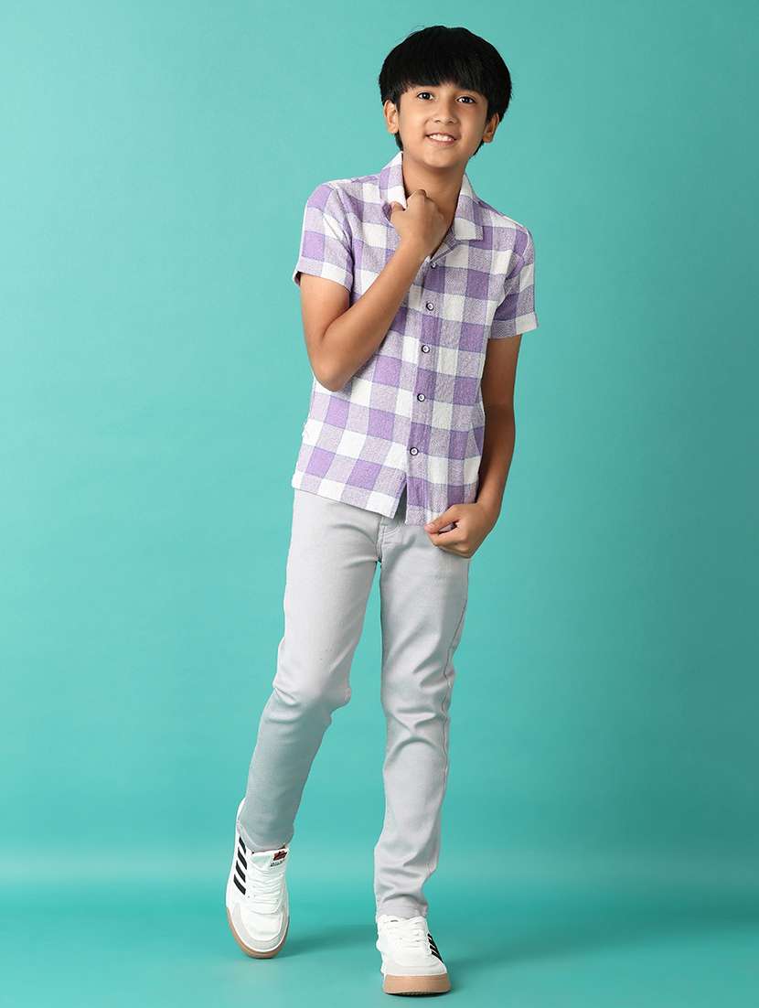 boys checked printed collared shirt - 21491883 -  Standard Image - 4