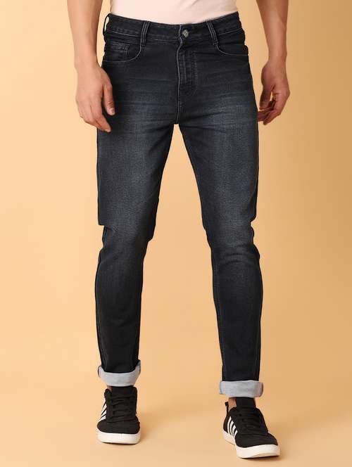 men mid rise plain jeans - 21491892 - Standard Image - 0