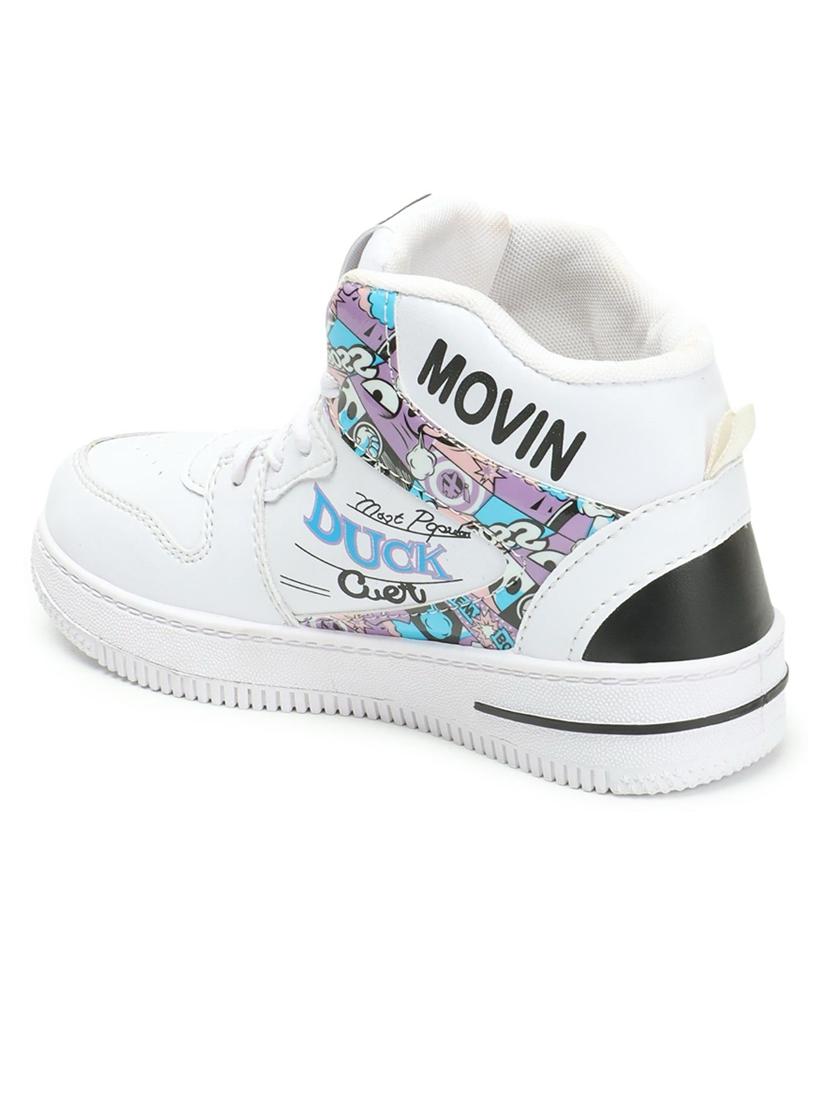 kids white synthetic sneakers - 21491996 - Standard Image - 1