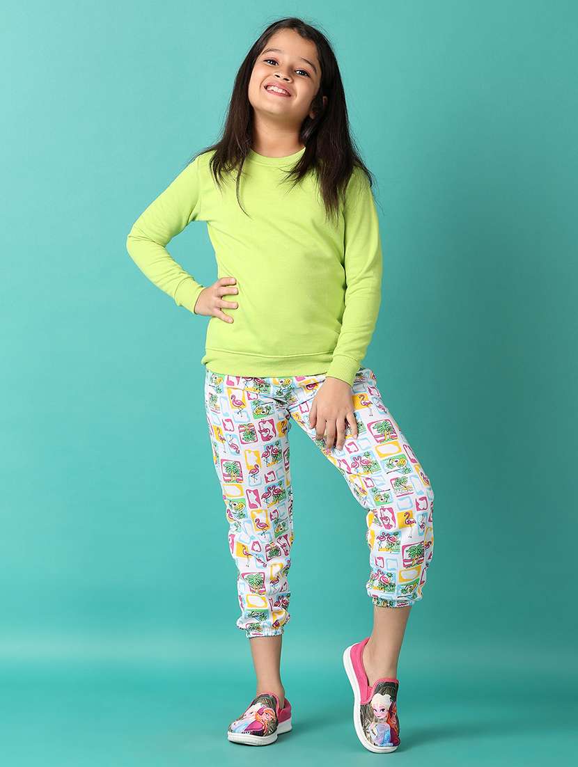 girls solid long sleeves sweatshirt - 21492017 -  Standard Image - 4