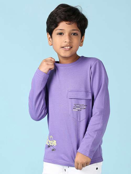 boys front & back print long sleeve t-shirt - 21492322 -  Standard Image - 0