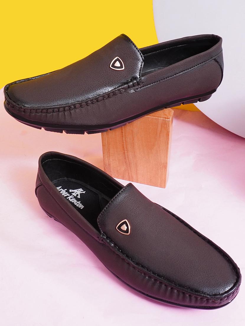 men brown slip on loafer - 21492478 -  Standard Image - 1