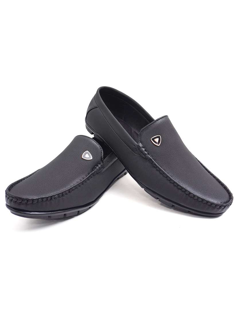 men black slip on loafer - 21492480 -  Standard Image - 4