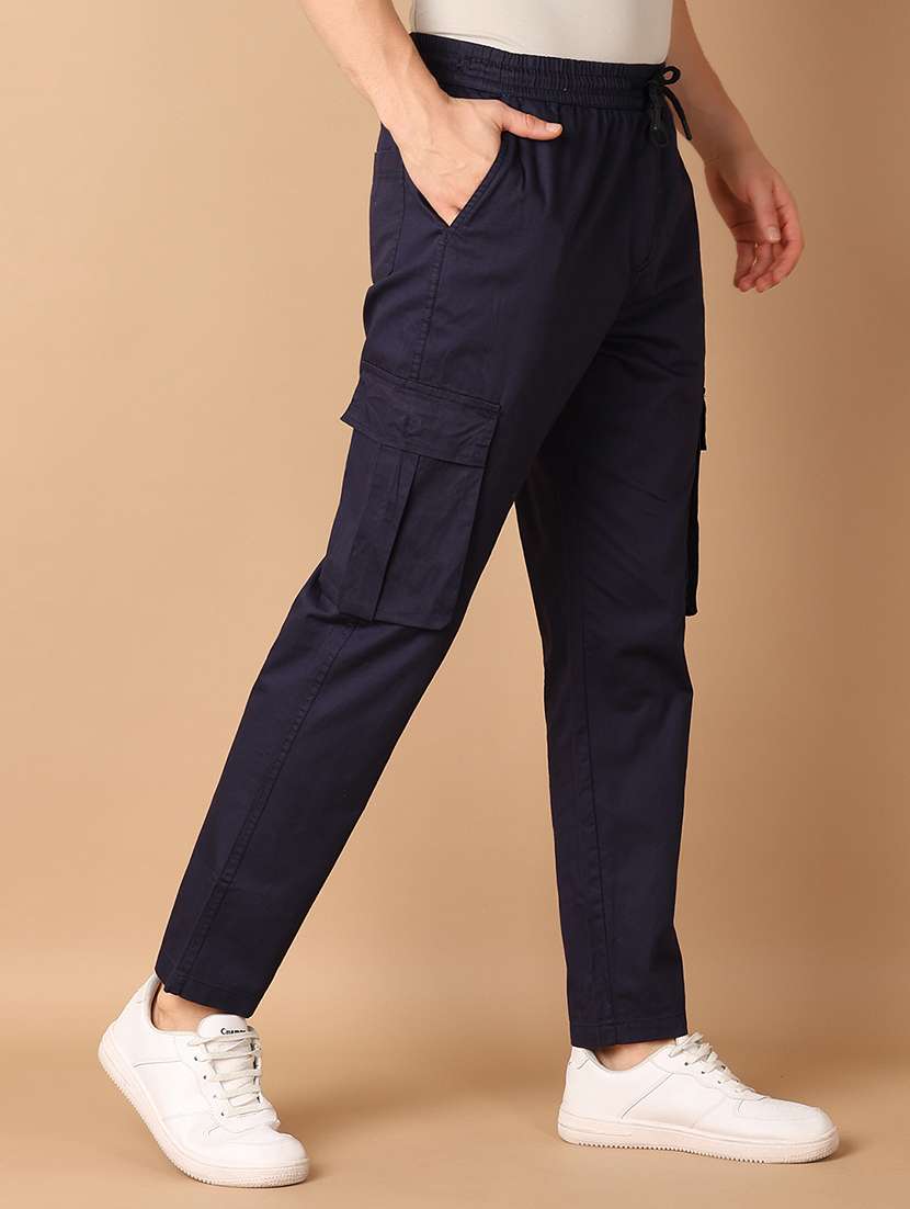 men mid rise solid cargo - 21492562 -  Standard Image - 1