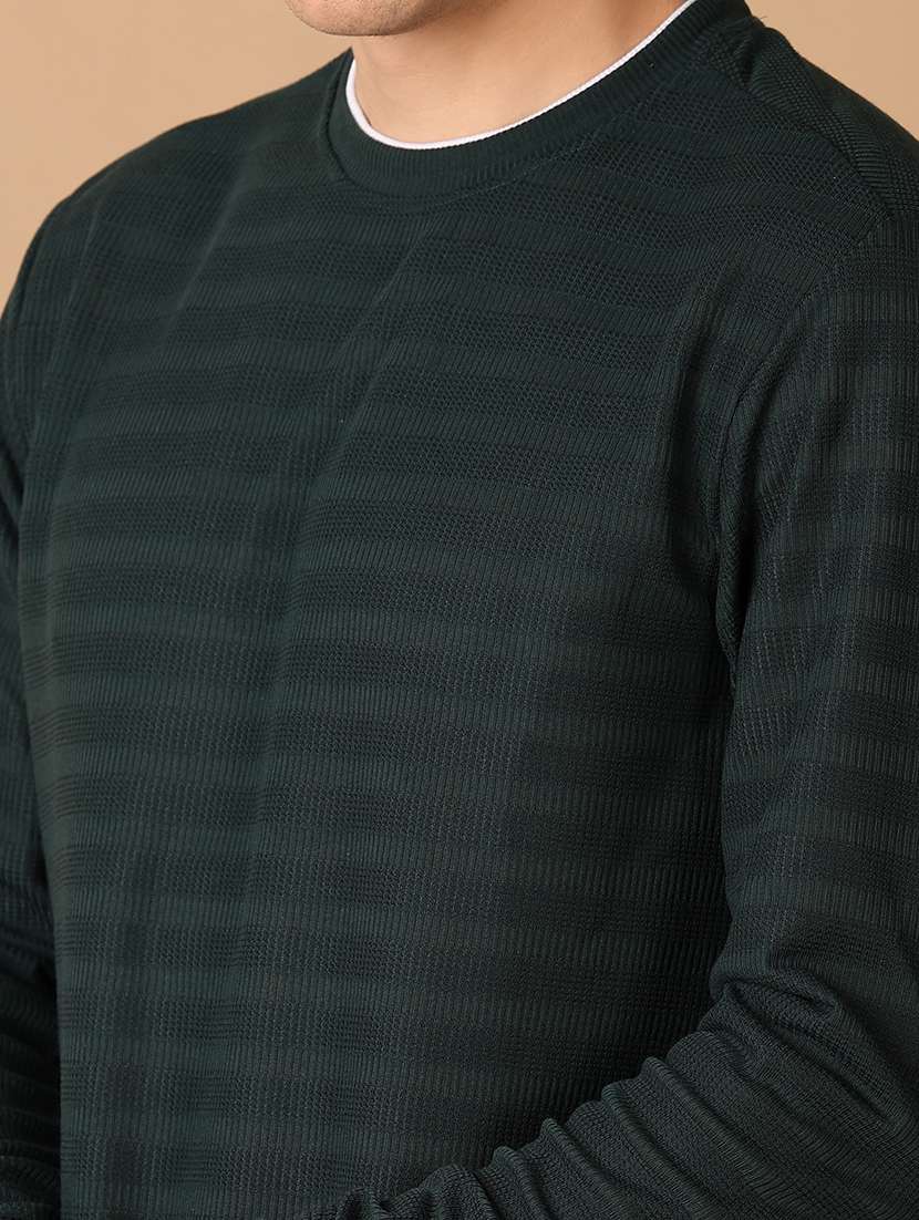 men round neck stripes t-shirt - 21492686 -  Standard Image - 4