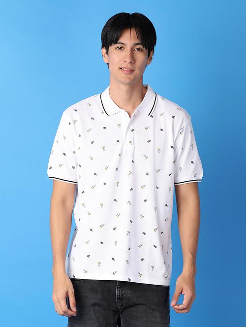 men short sleeve printed polo t-shirt - 21492713 - Standard Image - 0