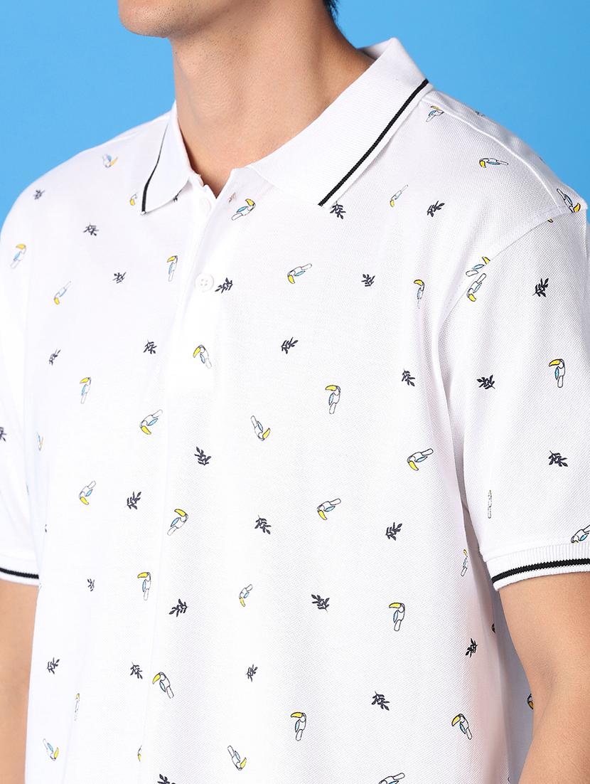 men short sleeve printed polo t-shirt - 21492713 - Standard Image - 4