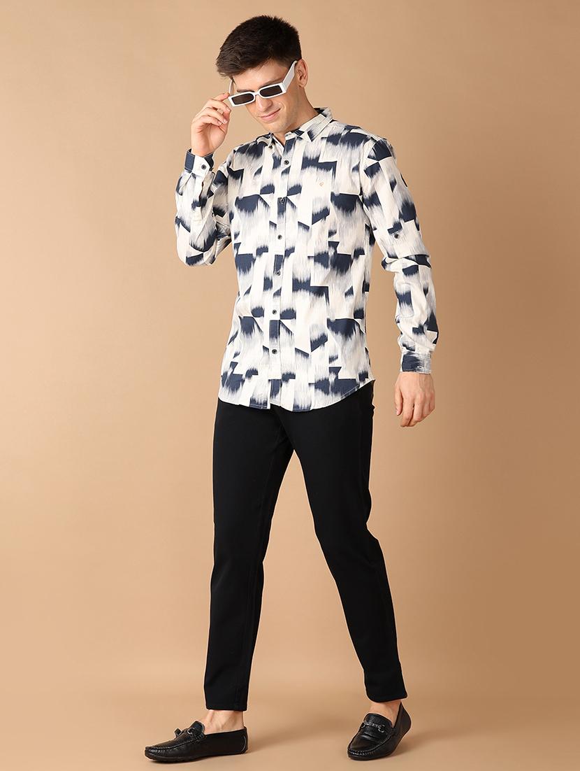 men collared printed casual shirt - 21492740 - Standard Image - 4