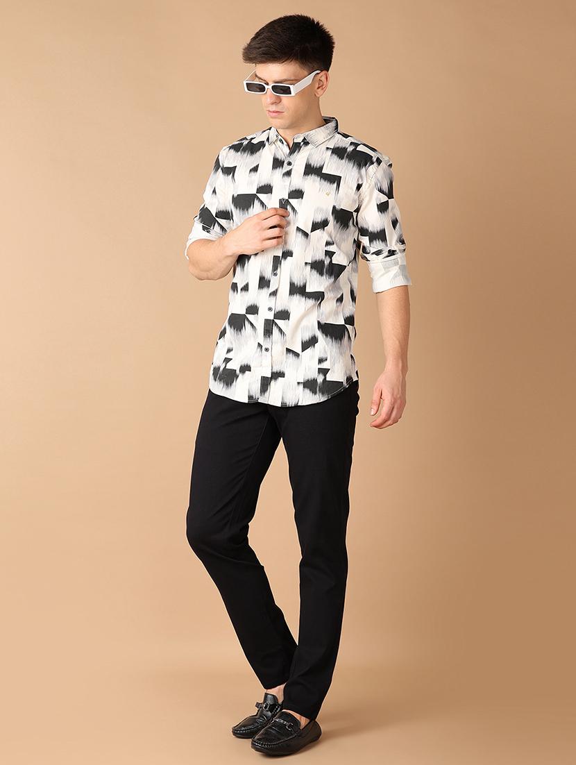 men collared printed casual shirt - 21492741 - Standard Image - 4