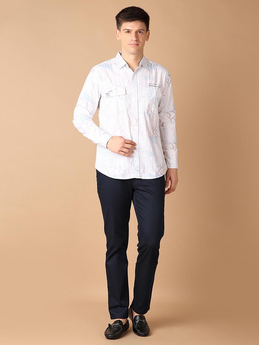 men collared printed casual shirt - 21492748 - Standard Image - 4