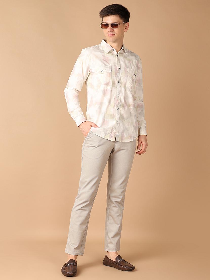 men collared printed casual shirt - 21492750 - Standard Image - 4