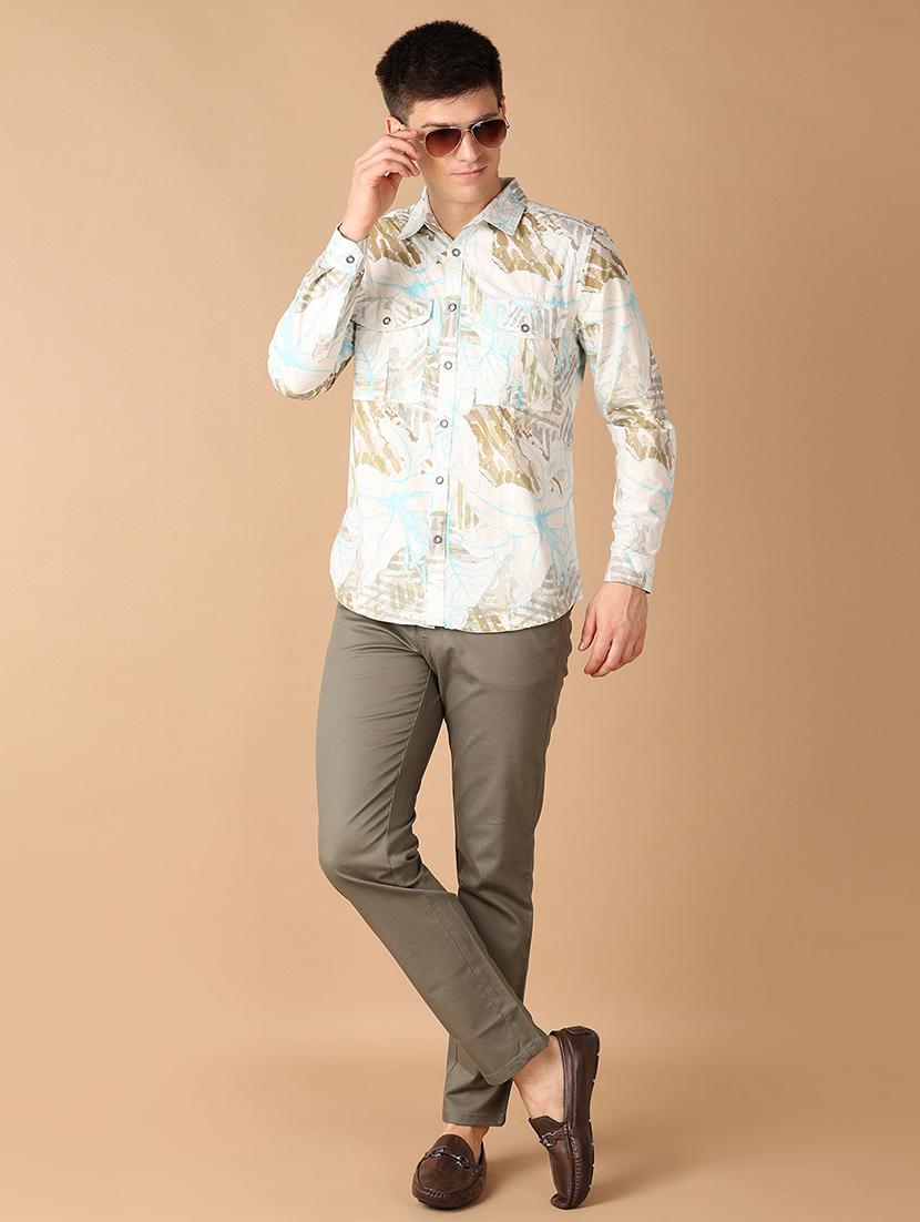 men collared printed casual shirt - 21492751 - Standard Image - 4