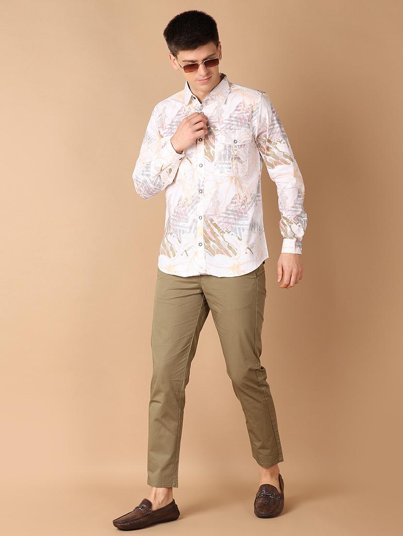 men collared printed casual shirt - 21492752 - Standard Image - 4