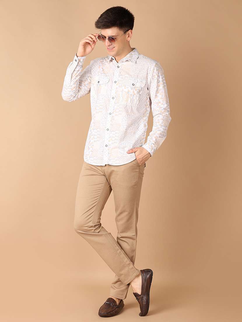men collared printed casual shirt - 21492754 - Standard Image - 4